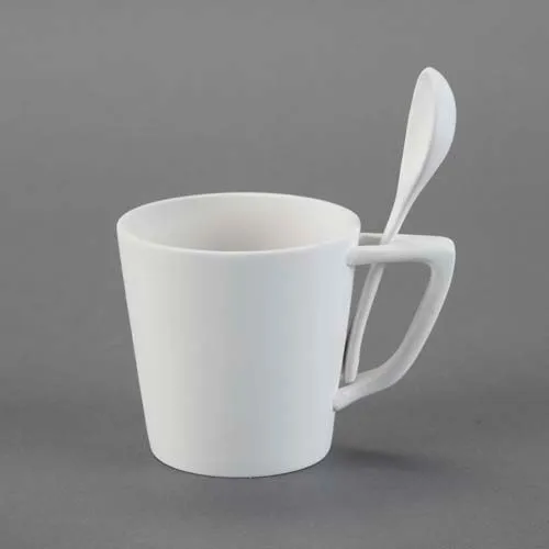 Picture of Ceramic Bisque 27156 Snack Mug with Spoon