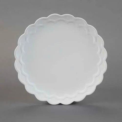 Picture of Ceramic Bisque 31216 Scalloped Dinner Plate