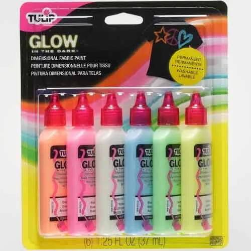 Picture of Tulip Dimensional Fabric Paint Glow 6 Pack