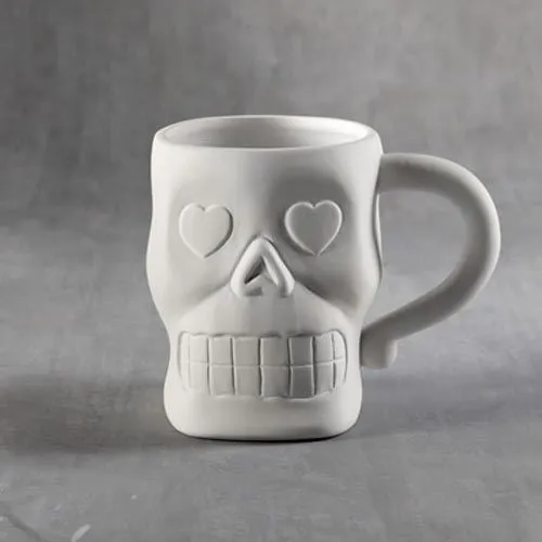 Picture of Ceramic Bisque 35956 Sugar Skull Mug