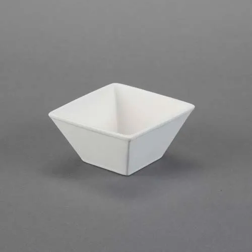 Picture of Ceramic Bisque 21781 Square Mini Bowl 12pc