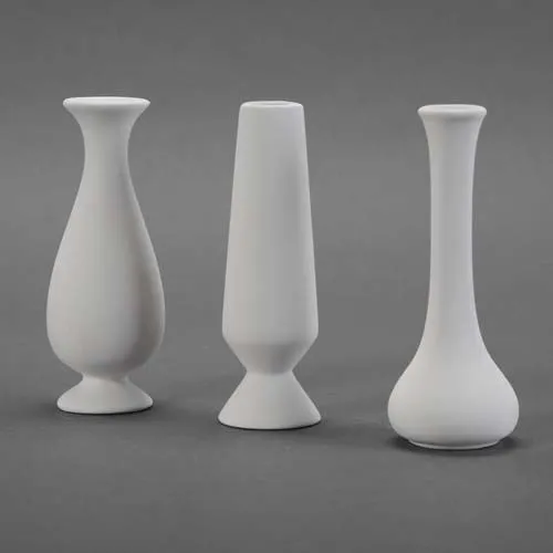 Picture of Ceramic Bisque 21674 Assorted Bud Vases