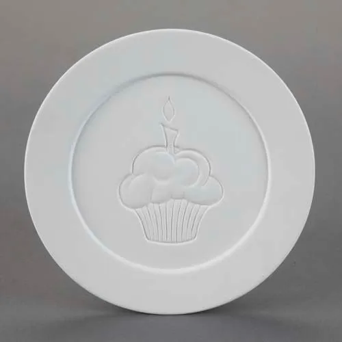 Picture of Ceramic Bisque 29051 Cupcake Dinner Plate