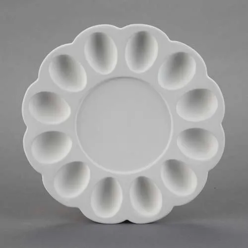 Picture of Ceramic Bisque 29053 Deviled Egg Dish