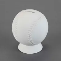 Picture of Ceramic Bisque 29853 Baseball Bank