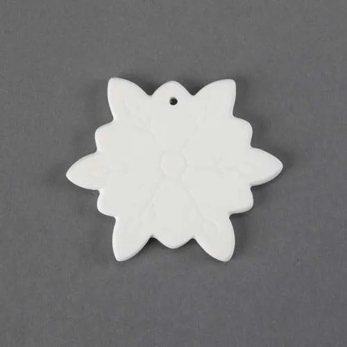 Picture of Ceramic Bisque 31982 Snowflake Ornament