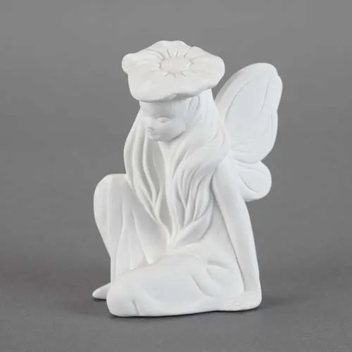 Picture of Ceramic Bisque 21696 Sitting Fairy