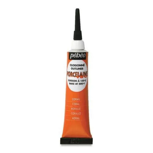 Picture of Pebeo Porcelaine 150 Outliner - Coral 20ml