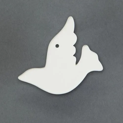 Picture of Ceramic Bisque 34387 Dove Ornament