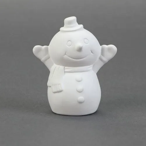 Picture of Ceramic Bisque 34384 Tiny Tot Snowy the Snowman