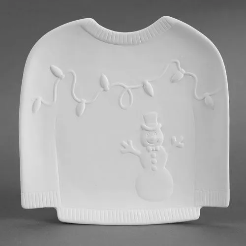 Picture of Ceramic Bisque 34382 Ugly Sweater Dish