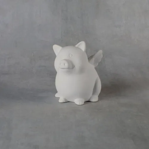 Picture of Ceramic Bisque 38275 When Pigs Fly Bank