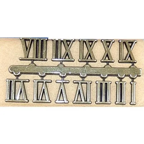 Picture of Roman Clock Numerals - Adhesive Gold 20mm 