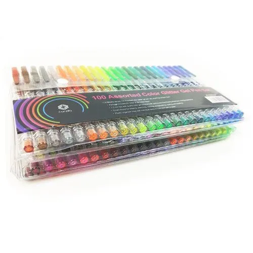 Picture of Glitter Gel Pen Set - 100 pens