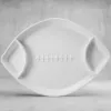 Picture of Ceramic Bisque 38550 Divided Football Dish