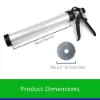 Picture of Handheld 15" Large Clay Extruder includes 18 Dies