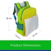 Picture of Sublimation Schoolbag Backpack Yellow and Green