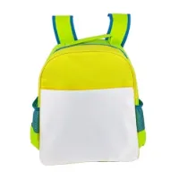 Picture of Sublimation Schoolbag Backpack Yellow and Green
