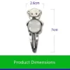 Picture of Sublimation Hair Clip Teddy Bear - Round