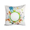 Picture of Kids Cartoon Animals Sublimation Cushion Cover - Green