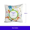 Picture of Kids Cartoon Animals Sublimation Cushion Cover - Green