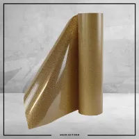 Picture of Heat Transfer Vinyl Glitter Flex Ultra - Light Gold